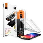 iPhone Air SPIGEN GLASS TR EZ FIT PRO HD képernyővédő üveg 2.5D, 9H + segédkeret, ÁTLÁTSZÓ