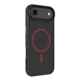 iPhone Air TACTICAL MAGFORCE HYPERSTEALTH 2.0 szilikon telefonvédő ütésállóság, MagSafe, FEKETE/PIROS