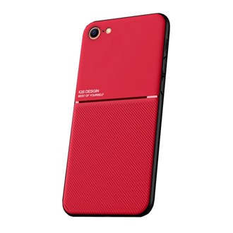 iPhone SE 3 (2022) Gigapack Szilikon telefonvédő ütésállóság, csíkos, PIROS