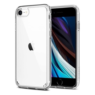 iPhone SE 3 (2022) SPIGEN ULTRA HYBRID műanyag telefonvédő ütésállóság, légpárnás keret, ÁTLÁTSZÓ