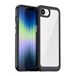 iPhone SE 4 (2025) GIGAPACK Szilikon telefonvédő ütésállóság, átlátszó hátlap, FEKETE