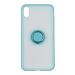 iPhone XR 6.1 BASEUS szilikon telefonvédő asztali tartó, mágneses, VILÁGOSKÉK