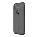 iPhone XR 6.1 Gigapack szilikon telefonvédő ütésállóság, logó kivágás, FEKETE