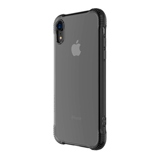iPhone XR 6.1 HOCO ARMOR szilikon telefonvédő ütésállóság, átlátszó hátlap, SZÜRKE