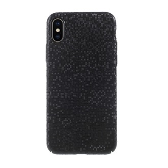 iPhone XS 5.8 Gigapack műanyag telefonvédő csillogó, mozaik, FEKETE
