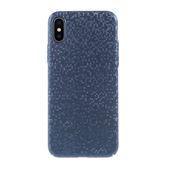 iPhone XS 5.8 Gigapack műanyag telefonvédő csillogó, mozaik, KÉK