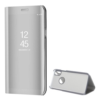 iPhone XS 5.8 Gigapack tok álló FLIP, logó kivágás, EZÜST