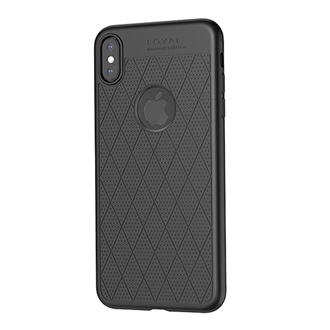 iPhone XS 5.8 HOCO ADMIRE szilikon telefonvédő ultravékony, logó kivágás, FEKETE