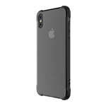 iPhone XS 5.8 HOCO ARMOR szilikon telefonvédő ütésállóság, átlátszó hátlap, SZÜRKE