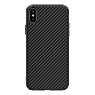 iPhone XS 5.8 NILLKIN ETON szilikon telefonvédő mágneses, karbon minta, FEKETE