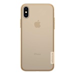 iPhone XS 5.8 NILLKIN NATURE szilikon telefonvédő 0.6mm, ultravékony, ARANYBARNA