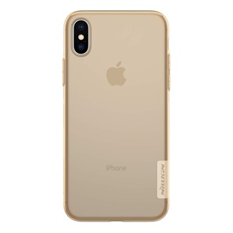 iPhone XS 5.8 NILLKIN NATURE szilikon telefonvédő 0.6mm, ultravékony, ARANYBARNA