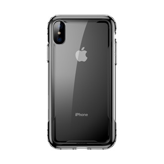 iPhone XS Max 6.5 BASEUS szilikon telefonvédő ütésállóság, légpárnás keret, FEKETE