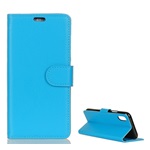 iPhone XS Max 6.5 Gigapack tok álló, bőr hatású FLIP, prémium, VILÁGOSKÉK