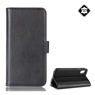 iPhone XS Max 6.5 Gigapack tok álló, valódi bőr FLIP, asztali tartó, FEKETE