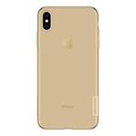 iPhone XS Max 6.5 NILLKIN NATURE szilikon telefonvédő 0.6mm, ultravékony, ARANYBARNA