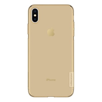 iPhone XS Max 6.5 NILLKIN NATURE szilikon telefonvédő 0.6mm, ultravékony, ARANYBARNA