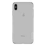 iPhone XS Max 6.5 NILLKIN NATURE szilikon telefonvédő 0.6mm, ultravékony, SZÜRKE