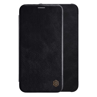 iPhone XS Max 6.5 NILLKIN QIN tok álló, bőr hatású FLIP, kártyazseb, FEKETE