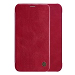 iPhone XS Max 6.5 NILLKIN QIN tok álló, bőr hatású FLIP, kártyazseb, PIROS