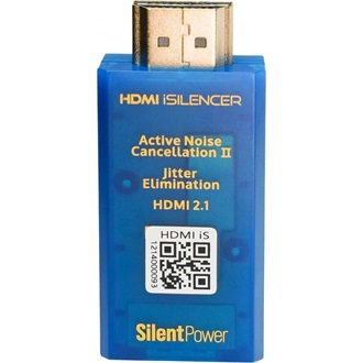 ifi HDMI iSilencer HDMI 2.1 -> HDMI 2.1 M/F aktív zavarszűrő kék (Bontott!)