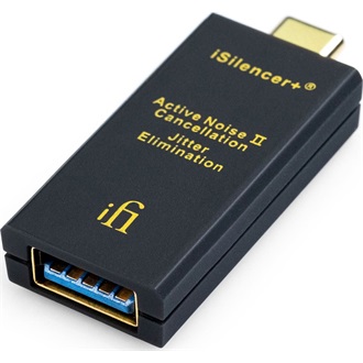 ifi iSilencer+ CA USB-C -> USB-A 3.0 M/F zavarszűrő fekete