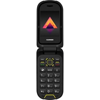 myPhone HAMMER Bow LTE Dual SIM ütésálló mobiltelefon fekete-sárga IP68