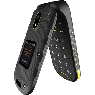 myPhone HAMMER Bow LTE Dual SIM ütésálló mobiltelefon fekete-sárga IP68