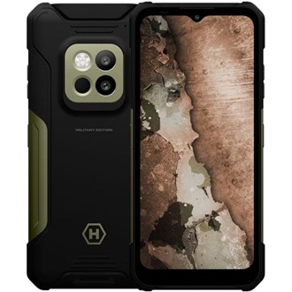 myPhone HAMMER Construction 2 Thermal Military Edition 256GB Dual SIM ütésálló okostelefon fekete-zöld IP69