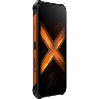 myPhone HAMMER Energy X2 128GB Dual SIM ütésálló okostelefon fekete-narancssárga