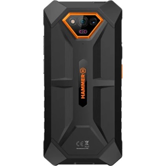 myPhone HAMMER Iron Va 64GB Dual SIM ütésálló okostelefon fekete-narancssárga IP69