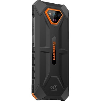 myPhone HAMMER Iron Va 64GB Dual SIM ütésálló okostelefon fekete-narancssárga IP69